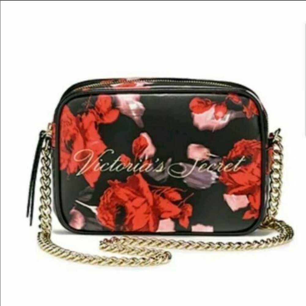 VICTORIA’S SECRET BOLD FLORAL CROSSBODY 2019 XMAS - Picture 1 of 5